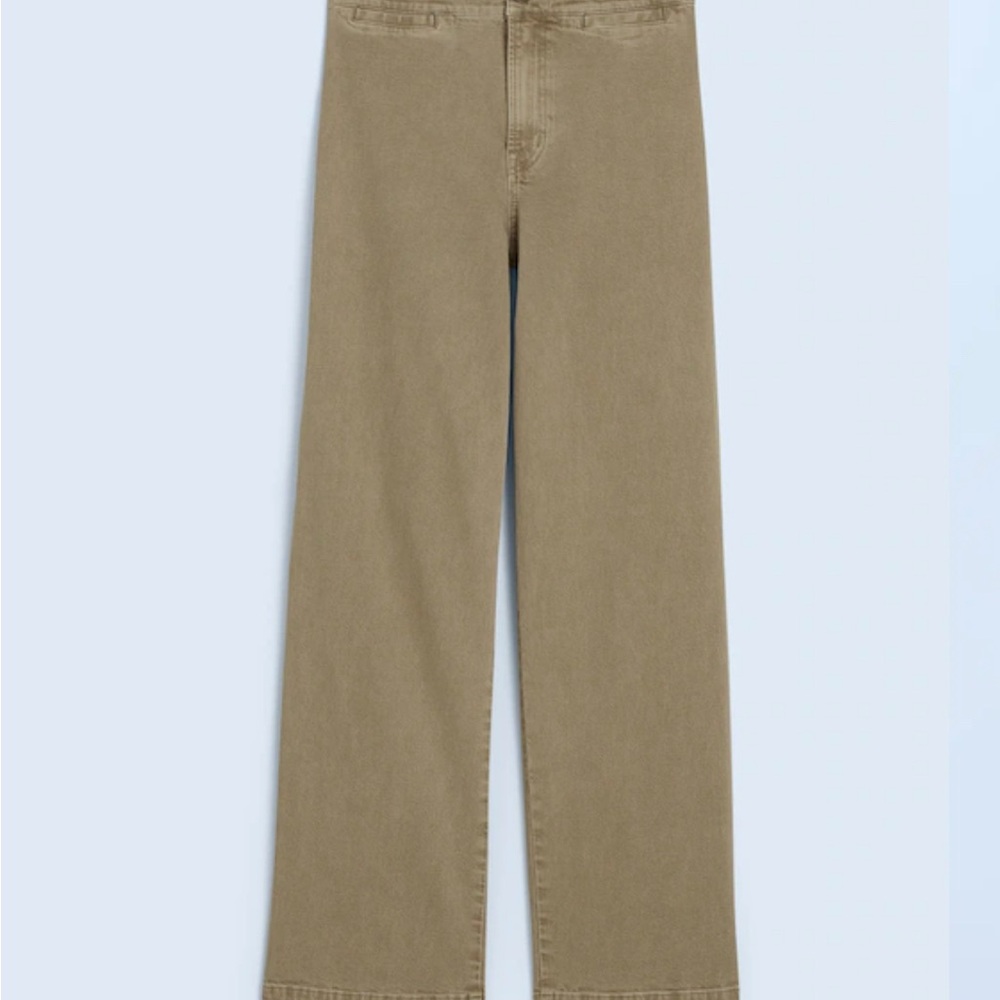 Madewell The Emmett Wide-Leg Crop Pant: Welt Pocket Edition Size 27